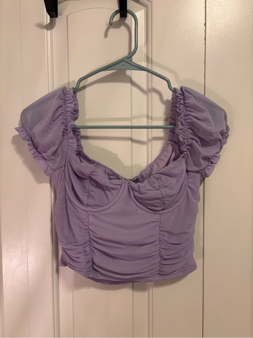 Purple crop top